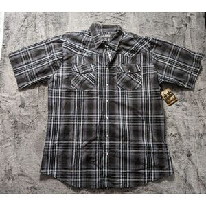 Canyon Guide Outfitters Short Sleeve Button Up Western Shirt Men's Size 2XT